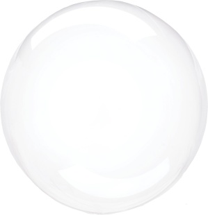 Шар (20''/51 см) Сфера, Deco Bubble (синяя упаковка), Прозрачный, Кристалл, 10 шт. в уп.
