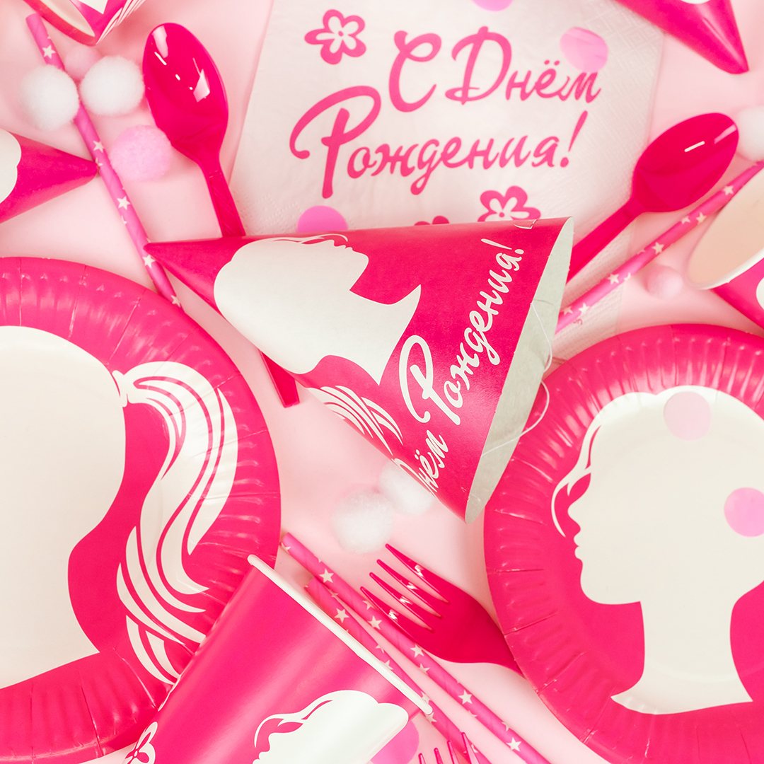 Сервировочные салфетки, Красотка, 33*33 см, 20 шт.