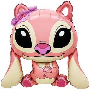 Шар (24''/61 см) Фигура, Любимый монстрик (надув воздухом), Розовый, 1 шт.