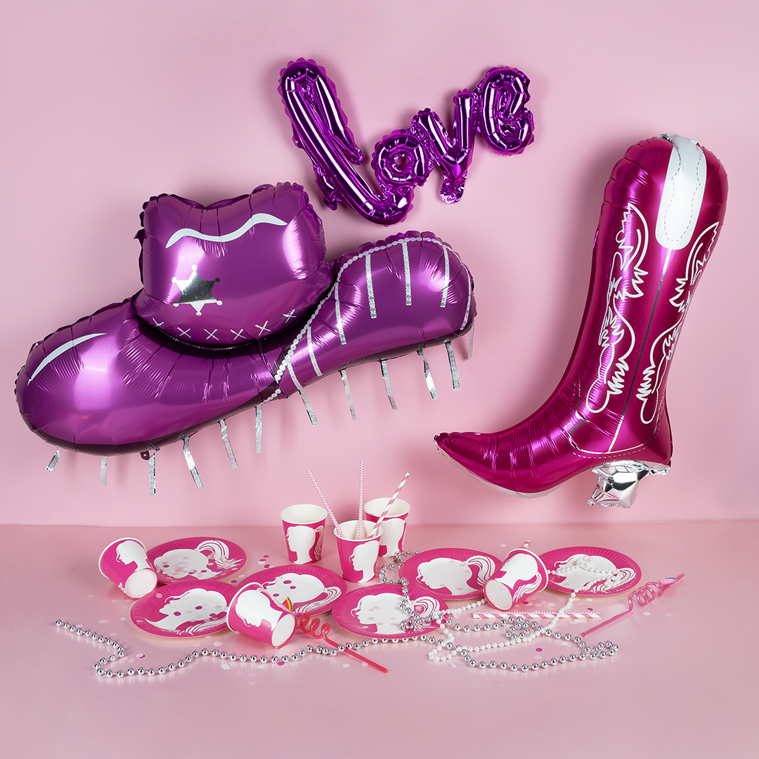 Тарелки (7''/18 см) Красотка, Розовый, 6 шт.