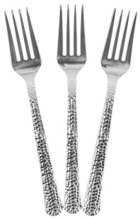 Вилки, Арт Деко, Серебро, Металлик, 18,5 см, 10 шт. в упак. 