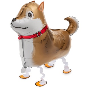 Шар 3D (24''/61 см) Ходячая Фигура, Лайка, 1 шт. в уп.