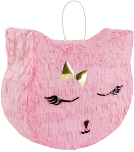 Пиньята Кошечка с бантиком, Розовый, 35*27*9 см, 1 шт. в упак. 