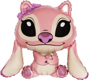 Шар (24''/61 см) Фигура, Любимый монстрик (надув воздухом), Розовый, 1 шт.