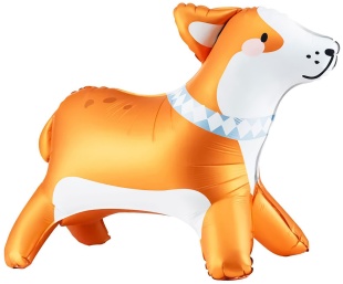 Шар 3D (22''/56 см) Фигура, Корги, 1 шт.