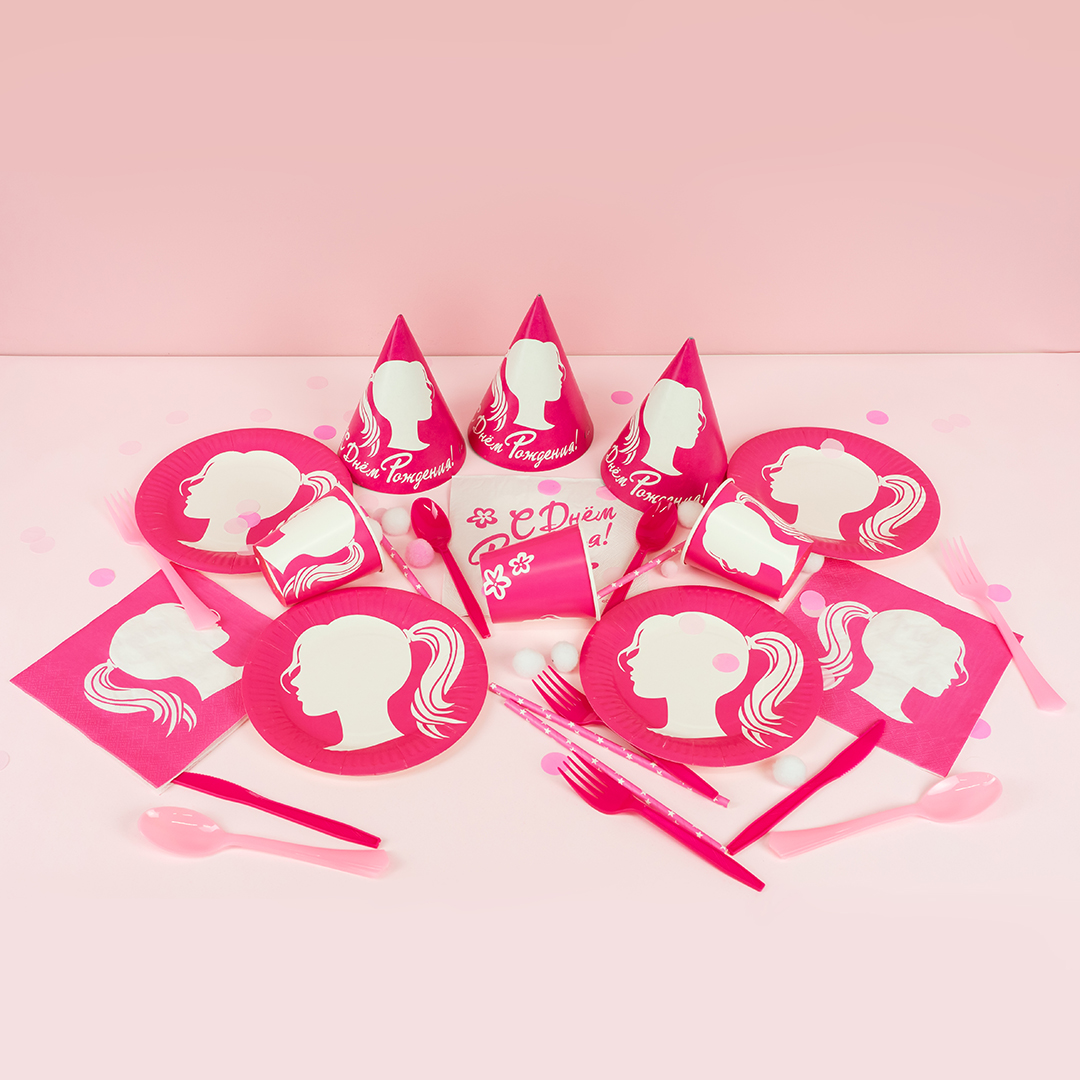 Сервировочные салфетки, Красотка, 33*33 см, 20 шт.