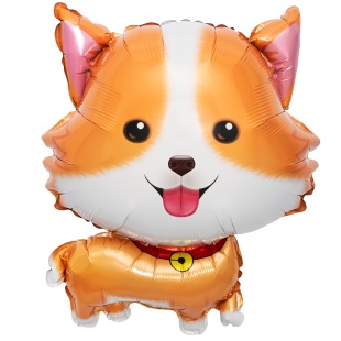 Шар (26''/66 см) Фигура, Щенок Корги, 1 шт.