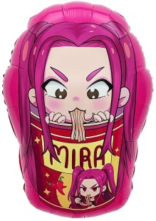 Шар (33''/84 см) Фигура, Девочки Аниме, Дизайн №1, 1 шт.