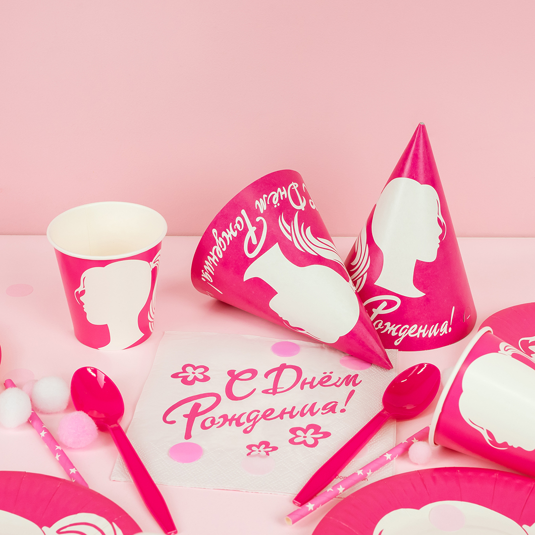 Сервировочные салфетки, Красотка, 33*33 см, 20 шт.