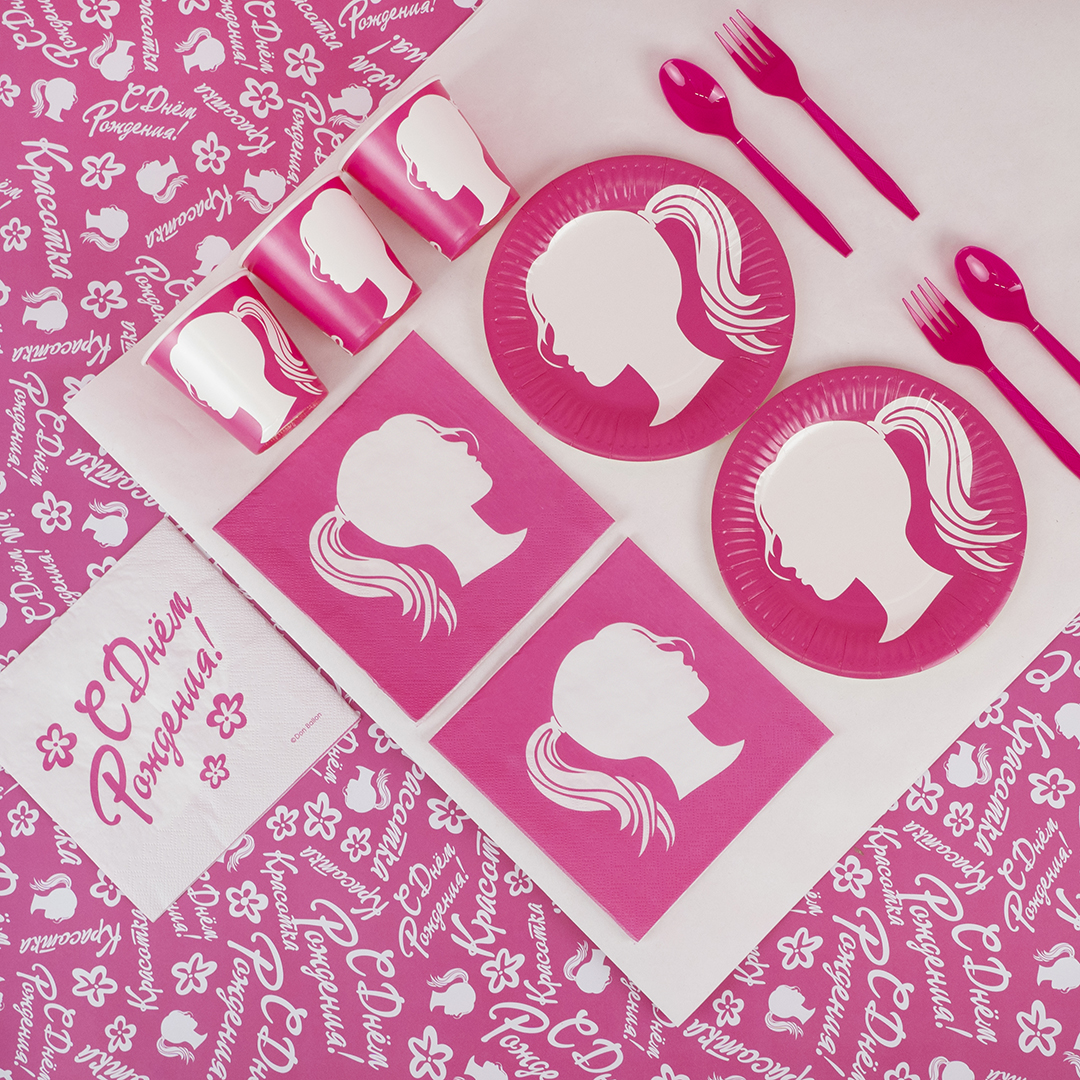 Сервировочные салфетки, Красотка, 33*33 см, 20 шт.