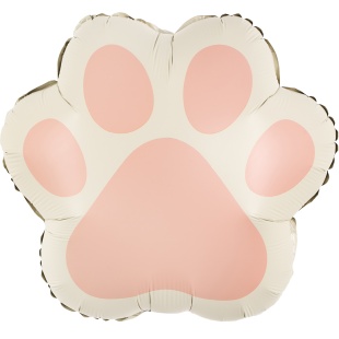 Шар (21''/53 см) Фигура, Лапка, Розовый, Сатин, 1 шт. в уп.