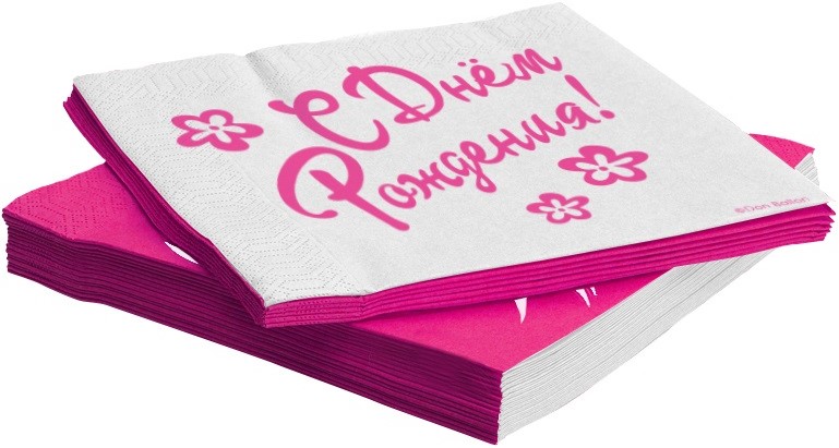 Сервировочные салфетки, Красотка, 33*33 см, 20 шт.