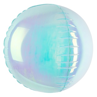 Шар 3D (32''/81 см) Сфера, Голубой, Хамелеон, 1 шт. в уп.